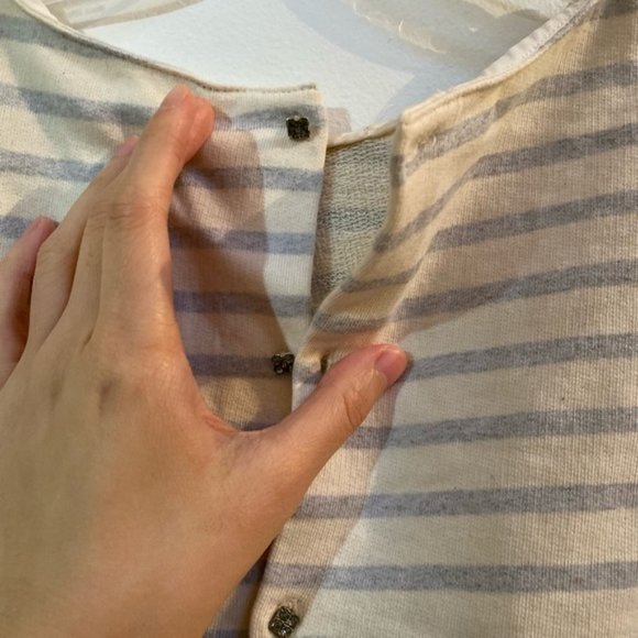 Zara Woman Striped Combination Top with Necklace - Picture 7 of 8